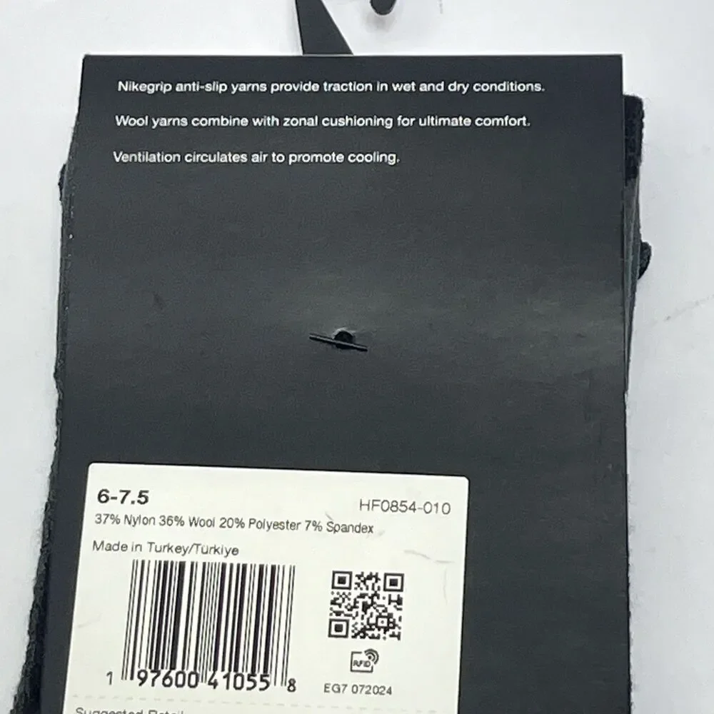 Nike Trail Running Wool Blend Dri-Fit crew Socks HF7155 500 M‎ 6-7.5 /W 7.5-9